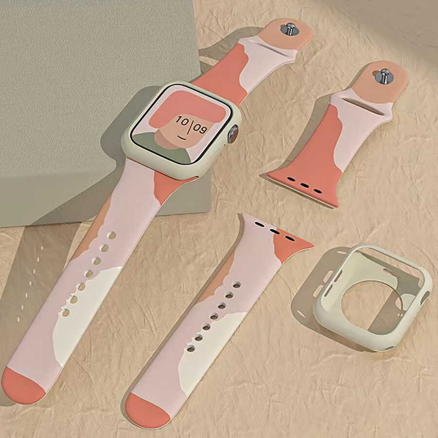 Apple Watch Ultra 49mm Uyumlu Kordon KRD-62 Silikon Strap Kayış - 4
