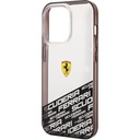 Apple iPhone 14 Pro Max Uyumlu Kılıf Ferrari Transparan Alt Kısım Baskılı Dizayn Kapak