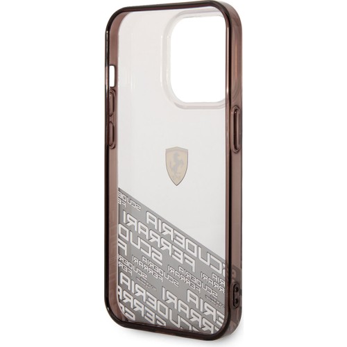 Apple iPhone 14 Pro Max Uyumlu Kılıf Ferrari Transparan Alt Kısım Baskılı Dizayn Kapak
