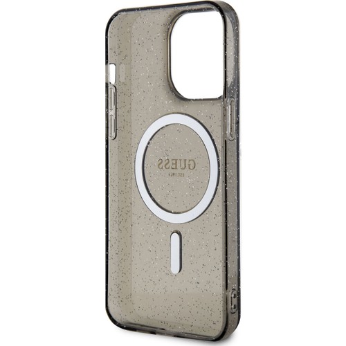 Apple iPhone 13 Pro Uyumlu Kılıf GUESS Magsafe Şarj Özellikli Glitter Kapak