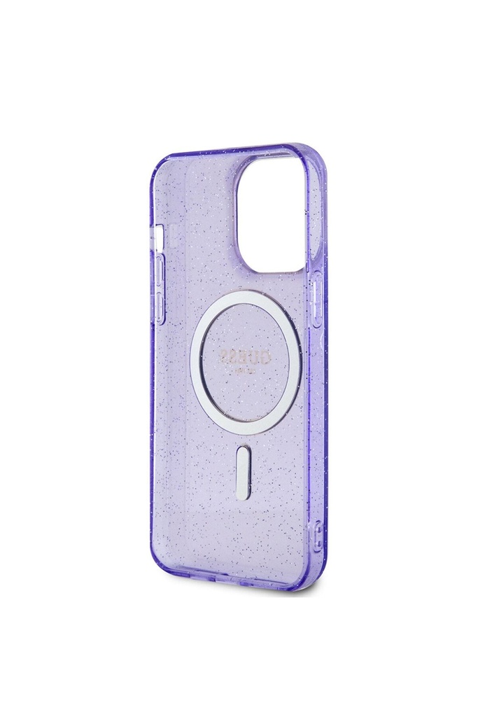 Apple iPhone 13 Pro Uyumlu Kılıf GUESS Magsafe Şarj Özellikli Glitter Kapak