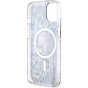 Apple iPhone 14 Uyumlu Kılıf GUESS Magsafe Şarj Özellikli Leopar Desenli Kapak