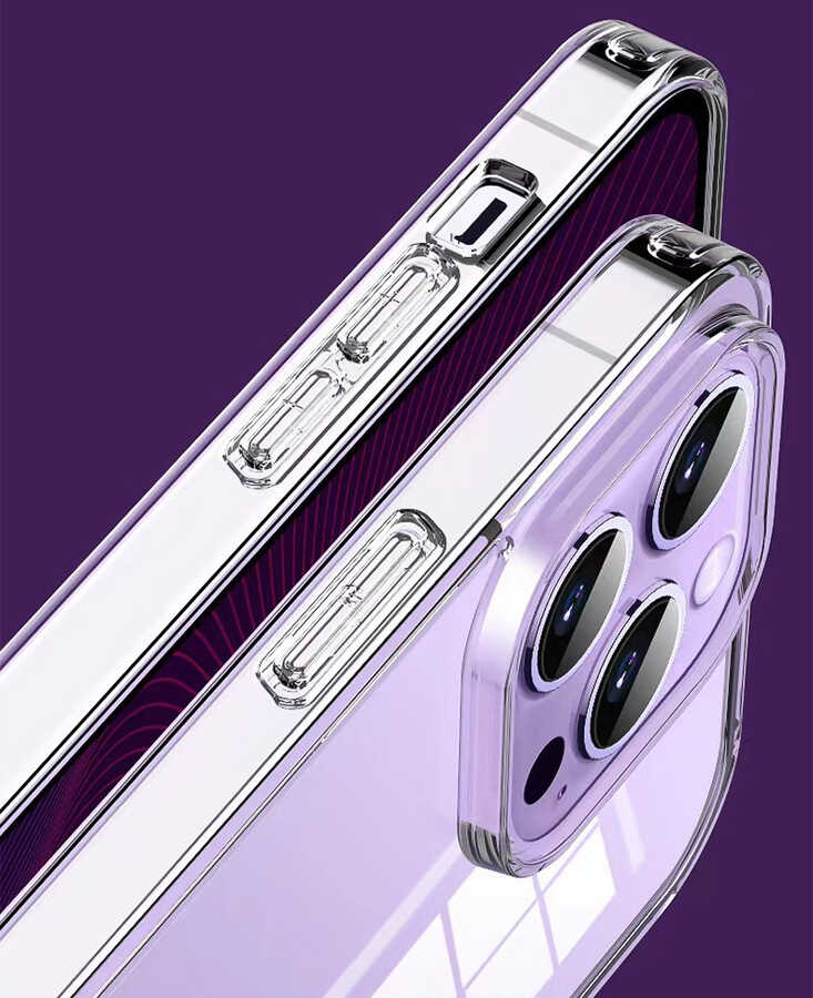 Apple iPhone 14 Pro Max Uyumlu Kılıf Şeffaf Airbag Tasarımlı ​​​​​Wiwu ZCC-108 Concise Serisi Kapak - 3