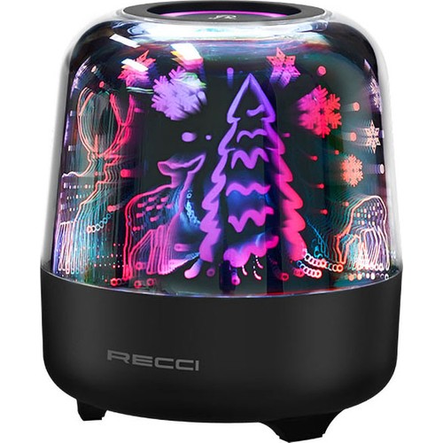 Recci RSK-W20 Magic Forest Serisi TF/AUX/USB Hi-Fi RGB Işıklı Wireless Bluetooth 5.0 Speaker Hoparlör 1200mAh