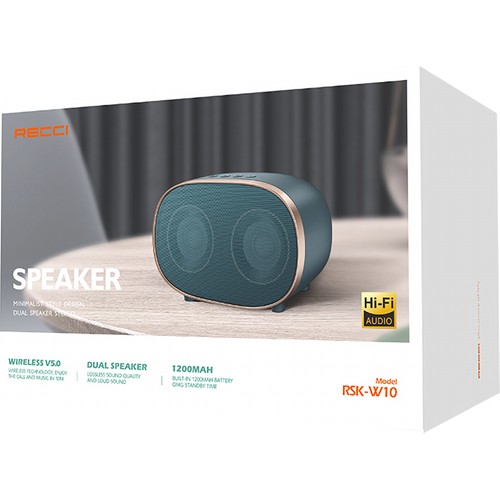 Recci RSK-W10 TF/AUX Hi-Fi Wireless Bluetooth 5.0 Speaker Hoparlör 3W 1200mAh