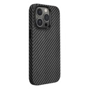 Apple iPhone 14 Pro Uyumlu Kılıf ​​​​​Wiwu Karbon Fiber Görünümlü Magsafe Wireless Şarj Özellikli Kabon Kapak - 2