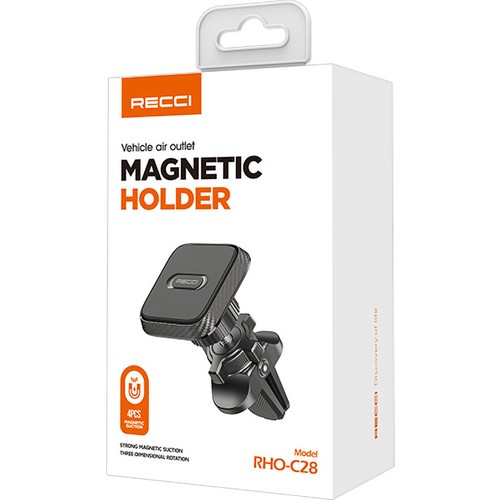 Recci RHO-C28 Araç İçi Magnetik Telefon Tutucu Havalandırma Tasarım