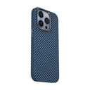 Apple iPhone 14 Pro Uyumlu Kılıf ​​​​​Wiwu Karbon Fiber Görünümlü Magsafe Wireless Şarj Özellikli Kabon Kapak - 15