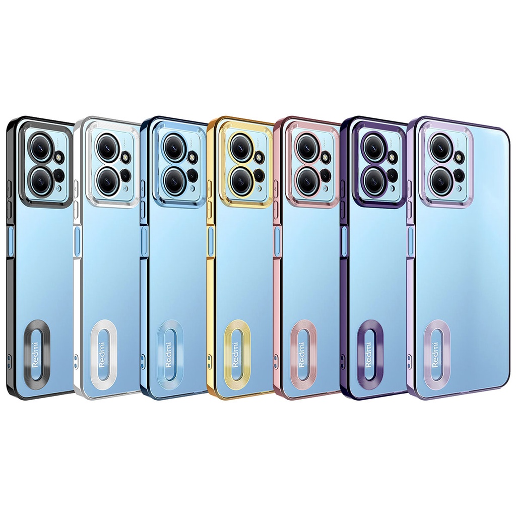Xiaomi Redmi Note 12 4G Uyumlu Kılıf Kamera Korumalı Logo Gösteren Zore Omega Kapak - 1