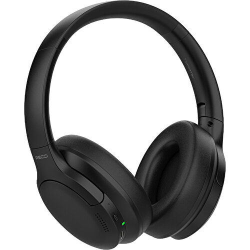 Recci REP-W59 Baron Serisi ANC Özellikli FM Destekli Ayarlanabilir Kulak Üstü Bluetooth Kulaklık