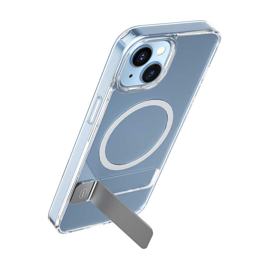 Apple iPhone 14 Uyumlu Kılıf ​​​​​Standlı Magsafe Wireless Şarj Özellikli Wiwu Aurora Serisi Kapak - 12