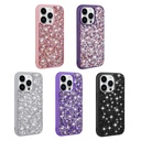 Apple iPhone 14 Pro Max Uyumlu Kılıf Parlak Taşlı Tasarım Zore Linea Kapak - 1