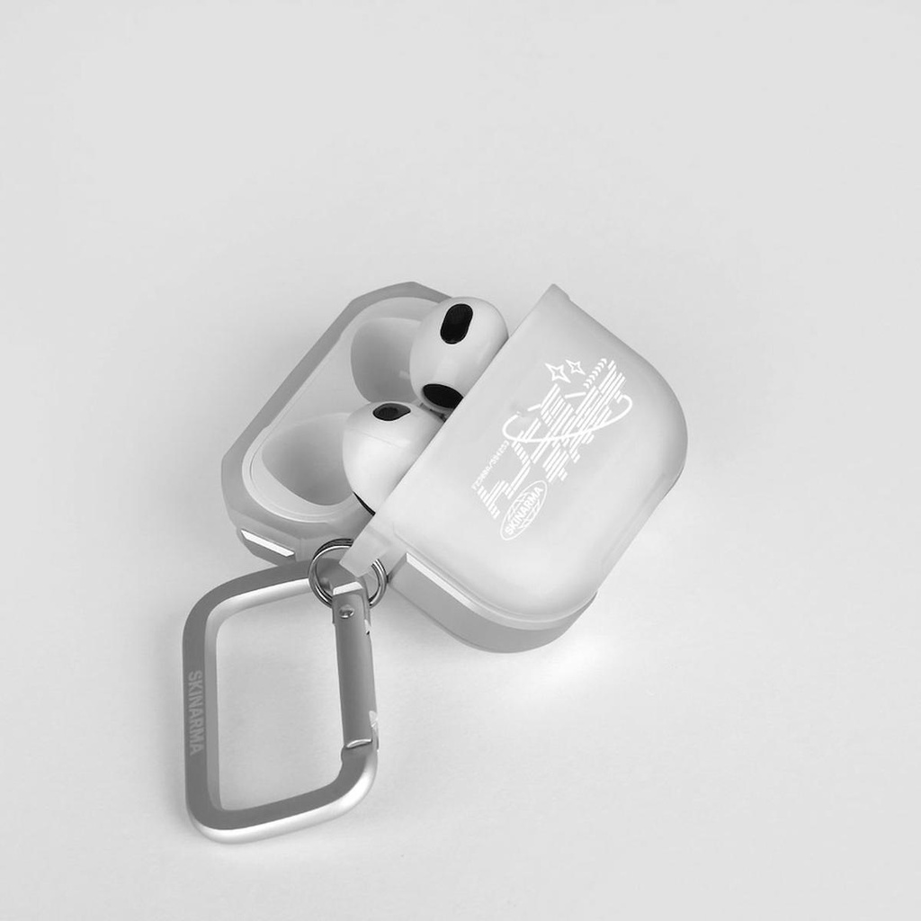 Apple Airpods Pro 2 Uyumlu Kılıf SkinArma Transparan Mat Tasarım Kinzoku Kılıf