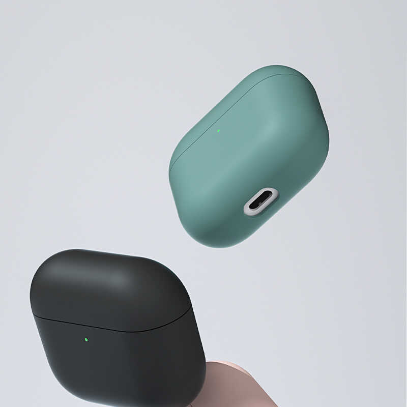 Apple Airpods Uyumlu 3 Kılıf Benks Liquid Silikon PC Kapak - 3
