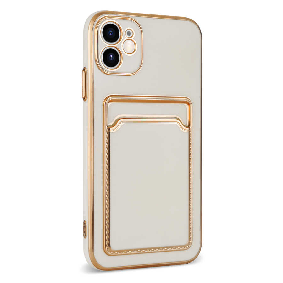 Apple iPhone 12 Uyumlu Kılıf Zore Bark Kartlıklı Kapak - 1