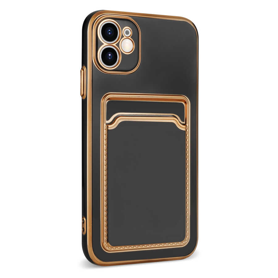 Apple iPhone 12 Uyumlu Kılıf Zore Bark Kartlıklı Kapak - 3