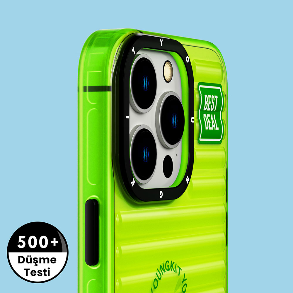 Apple iPhone 14 Pro Uyumlu Kılıf Şeffaf Renkli Tasarım YoungKit Fluorite Serisi Kapak - 1