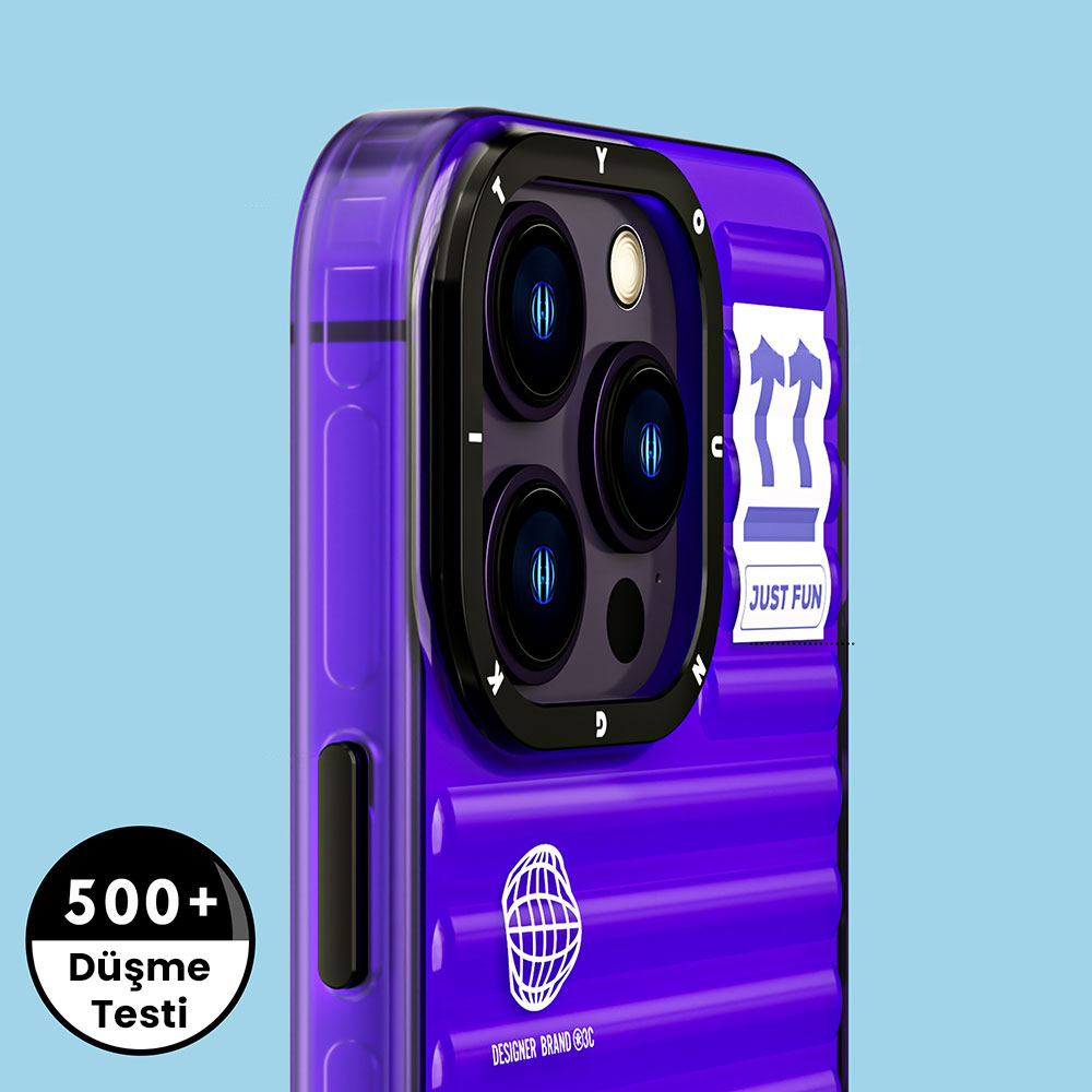 Apple iPhone 14 Pro Max Uyumlu Kılıf Şeffaf Renkli Tasarım YoungKit Fluorite Serisi Kapak - 4