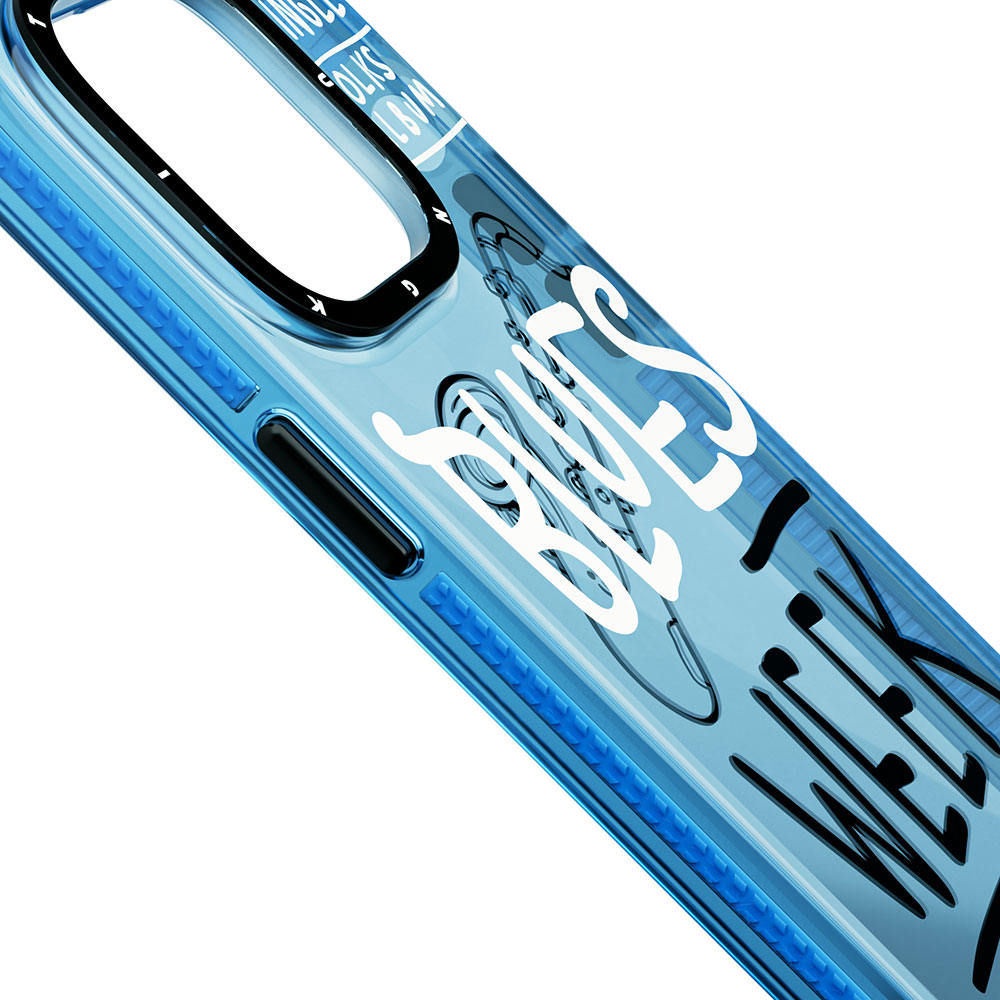 Apple iPhone 13 Uyumlu Kılıf Şeffaf Renkli Yazı Temalı Tasarım YoungKit Jazz Serisi Kapak - 4