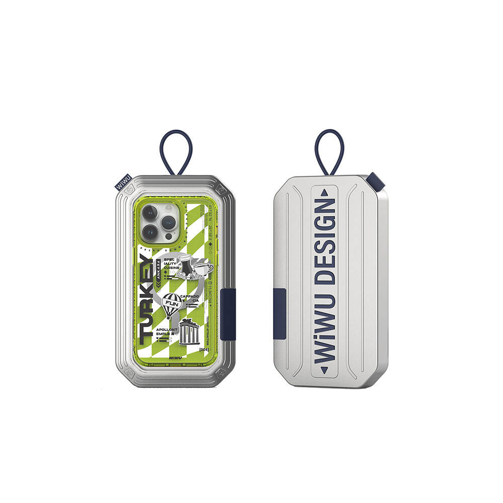 Apple iPhone 15 Pro Uyumlu Kılıf Magsafe Şarj Özellikli Desenli Wiwu Turkey A Serisi Kapak - 2