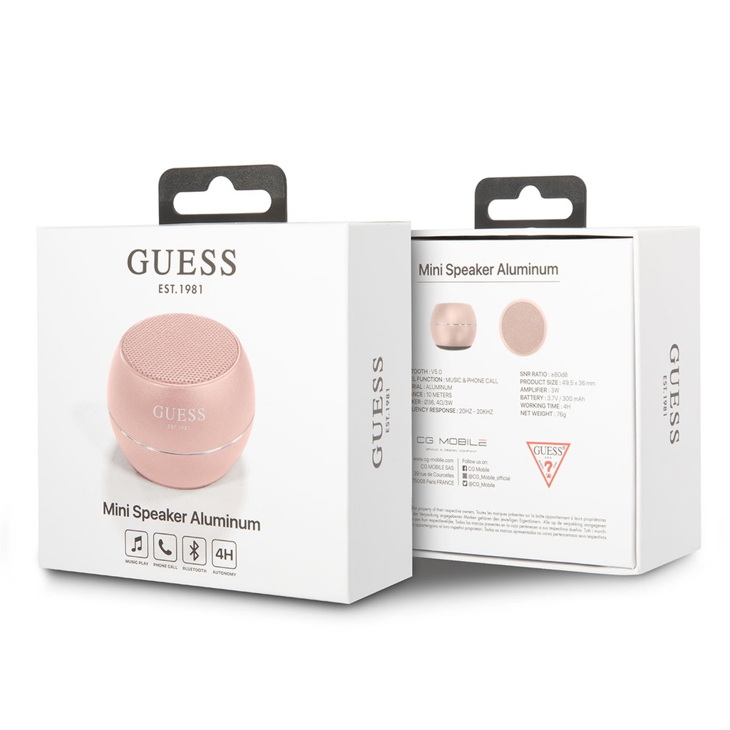GUESS Alüminyum Alaşım Gövde Tasarımlı Mini Bluetooth Speaker - 2