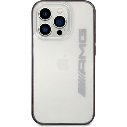 Apple iPhone 14 Pro Max Uyumlu Kılıf AMG Transparan Siyah Çerçeve Dizayn Kapak
