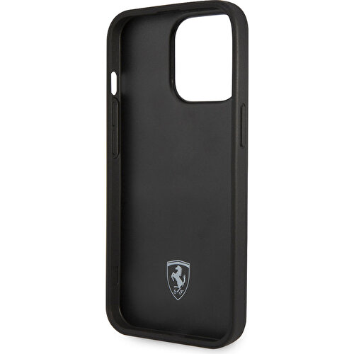 Apple iPhone 14 Pro Uyumlu Kılıf Ferrari Deri Sarı Noktalı Dizayn Kapak