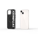 Apple iPhone 15 Uyumlu Kılıf Magsafe Şarj Özellikli I Love Turkey Yazı Desenli Wiwu Turkey E Serisi Kapak - 2