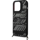 Apple iPhone 14 Pro Uyumlu Kılıf AMG Liquid Silikon Strap Telefon Askılı Grafik Dizayn Kapak