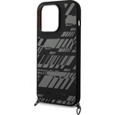 Apple iPhone 14 Pro Max Uyumlu Kılıf AMG Liquid Silikon Strap Telefon Askılı Grafik Dizayn Kapak
