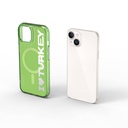 Apple iPhone 15 Uyumlu Kılıf Magsafe Şarj Özellikli I Love Turkey Yazı Desenli Wiwu Turkey E Serisi Kapak - 9