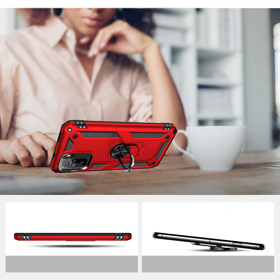 Xiaomi Poco M5S Uyumlu Kılıf Zore Vega Kapak - 4
