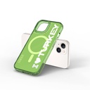 Apple iPhone 15 Uyumlu Kılıf Magsafe Şarj Özellikli I Love Turkey Yazı Desenli Wiwu Turkey E Serisi Kapak - 12