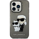 Apple iPhone 14 Pro Max Uyumlu Kılıf Karl Lagerfeld Transparan Simli K&C Dizayn Kapak