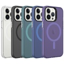 Apple iPhone 13 Pro Max Uyumlu Kılıf Zore Magsafe Şarj Özellikli Buzlu Transparan C-Pro Sert Kapak - 1