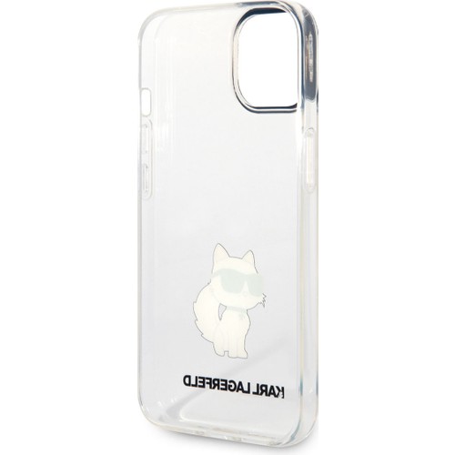 Apple iPhone 14 Uyumlu Kılıf Karl Lagerfeld Transparan Choupette Dizayn Kapak