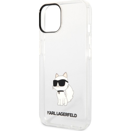 Apple iPhone 14 Uyumlu Kılıf Karl Lagerfeld Transparan Choupette Dizayn Kapak