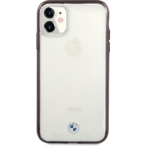 Apple iPhone 11 Uyumlu Kılıf BMW Transparan Elektroplatin Kenar Kaplama Dizayn Kapak