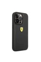 Apple iPhone 14 Pro Uyumlu Kılıf Ferrari Deri Delikli Dizayn Kapak