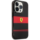 Apple iPhone 14 Pro Uyumlu Kılıf Ferrari Orjinal Lisanslı Magsafe Şarj Özellikli Yatay Çizgili Dizayn Kapak