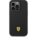 Apple iPhone 14 Pro Uyumlu Kılıf Ferrari Magsafe Şarj Özellikli Silikon Metal Logo Dizayn Kapak