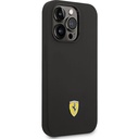 Apple iPhone 14 Pro Uyumlu Kılıf Ferrari Magsafe Şarj Özellikli Silikon Metal Logo Dizayn Kapak