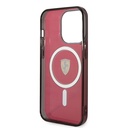 Apple iPhone 14 Pro Max Uyumlu Kılıf Ferrari Magsafe Şarj Özellikli Yarı Transparan Dizayn Kapak - 11
