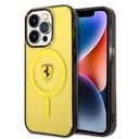 Apple iPhone 14 Pro Max Uyumlu Kılıf Ferrari Magsafe Şarj Özellikli Yarı Transparan Dizayn Kapak - 14