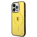 Apple iPhone 14 Pro Max Uyumlu Kılıf Ferrari Magsafe Şarj Özellikli Yarı Transparan Dizayn Kapak - 15