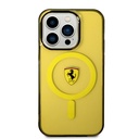 Apple iPhone 14 Pro Max Uyumlu Kılıf Ferrari Magsafe Şarj Özellikli Yarı Transparan Dizayn Kapak - 16