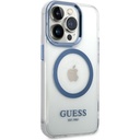 Apple iPhone 14 Pro Max Uyumlu Kılıf GUESS Magsafe Şarj Özellikli Metal Kamera Çerçeveli Kapak