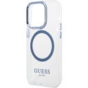 Apple iPhone 14 Pro Max Uyumlu Kılıf GUESS Magsafe Şarj Özellikli Metal Kamera Çerçeveli Kapak