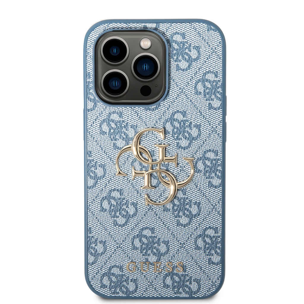 Apple iPhone 14 Pro Max Uyumlu Kılıf GUESS PU Deri Büyük Metal Logo Dizaynlı Kapak - 7