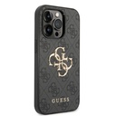 Apple iPhone 14 Pro Max Uyumlu Kılıf GUESS PU Deri Büyük Metal Logo Dizaynlı Kapak - 16